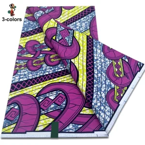 2025 Guaranteed Veritable Original African Wax Print Fabric Real Nigerian 100% Cotton Ankara Wax Fabric Soft Pagne Spuer Batik