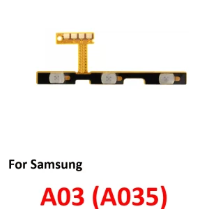 Phone New On Off Power Volume Button Key Flex Cable For Samsung Galaxy A03 Core A03s A02s A13 A23 A33 A53 A73 4G 5G