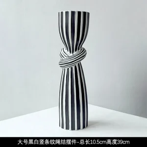 Livetai Wabi-Sabi Ceramic Abstract Sculpture,Handmade Irregular Decorative Ornament for Modern Home Decor, Bookshelf, Bar,