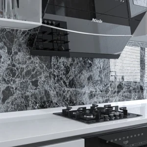 Thick Oil Proof Wall Stickers Waterproof Foil Wallpaper Marble Self Adhesive Removable Contact Paper for Bathroom Decor Kitchen