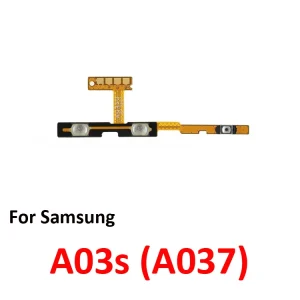 Phone New On Off Power Volume Button Key Flex Cable For Samsung Galaxy A03 Core A03s A02s A13 A23 A33 A53 A73 4G 5G