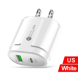 PD20W QC 3.0 Fast Chargerr EU US Plug Universal Wall Multiple USB C Adapter Phone Charger For iPhone 14 Samsung Xiaomi Huawei