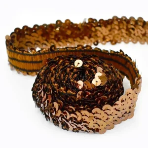 2/5/10Meters Meetee 30mm Sequin Lace Ribbon Stretch Fabric Laces Trim for Clothes Elastic Band DIY Sewing Decoration Accessories