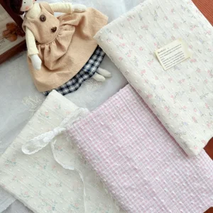 145x50cm 100% Cotton Lace Cutout Fabric Digital Printing Jacquard Floral Fabric, for Women Kids Clothing Sewing Cloth