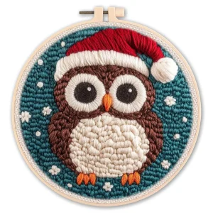 Punch Needle Kit for Adults Beginners animals Easy yarn painting punch needle Embroidery Starter Set DIY Craft Gift for Women