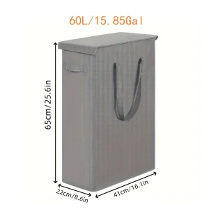 1PC Laundry Basket With Wheels And Lid,Closed Laundry Hamper,Suitable For Bedrooms,Bathtubs,Laundry,Dormitories