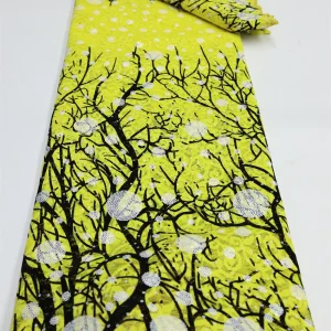 Nigerian Sequins Lace Fabric 2025 High Quality African Lace French Tulle Sequin Embroidery Lace Fabrics For Party Dress