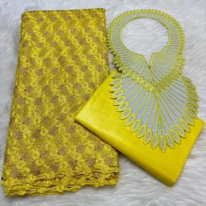 Sky Blue 2.5+2.5 Yards Swiss Voile Lace Fabric With Embroidered African Bazin Riche Fabric For Women Sewing Clothing Lace Fabric