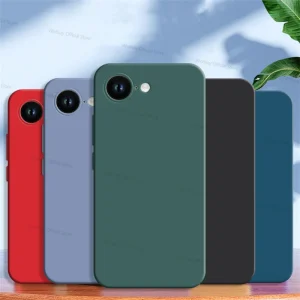For iPhone 16e Case For iPhone 16e Cover Funda Shockproof Liquid Silicone TPU Protective Phone Back Cover Shell For iPhone 16e
