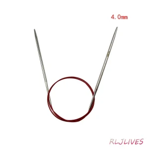 100cm Stainless Steel Circular Needles Metal Circle Needles Round Knitting Needle DIY Weaving Craft Crochet Hooks Set 2.25-10mm