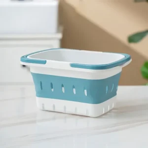Foldable Laundry Basket Bathroom Dirty Clothes Basket with Handle Suitable for Laundry Room Wall Mounted Clothing Storage Basket