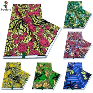 2025 Guaranteed Veritable Original African Wax Print Fabric Real Nigerian 100% Cotton Ankara Wax Fabric Soft Pagne Spuer Batik