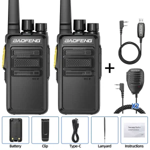 Baofeng BF-V12D GMSK Walkie Talkie Digital Copy Frequency HD Encrypted Call Noice Reduction Radio Two Way Radio BF-888S Upgrade