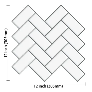 10pcs 3D Imitation Tile Self-Adhesive Wall Stickers Peel And Stick Wall Tiles Heat-resistant And Waterproof Wallpaper Home Decor