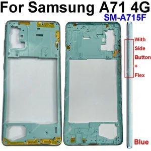 Middle Frame For Samsung Galaxy A21S A217 A217F A31 A41 A51 A71 A315 A415 A515 A515 A715 Housing Center Cover With Side Button