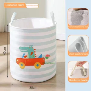 Folding Storage Basket Linen Storage Fabric Wardrobe Office Bedroom Closet Toys Laundry Basket With Handle Storage Organizer new