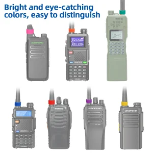 7PCS Walkie Talkie Color antenna Trap For Baofeng UV-5R UV-5RH UV-21 PRO V2 Quansheng UV-K6 UV-K5(8) MOTOROLA TYT QYT Ham Radio