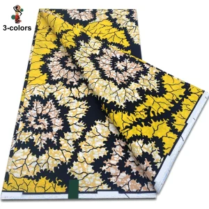 2025 Guaranteed Veritable Original African Wax Print Fabric Real Nigerian 100% Cotton Ankara Wax Fabric Soft Pagne Spuer Batik