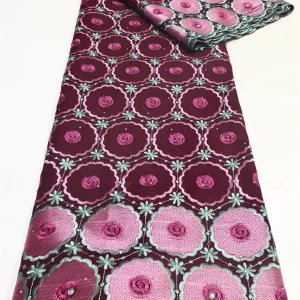 Nigerian Swiss Voile Lace Fabric with 3D Flower Applique And Stones Super Quality African Wedding Dress Lace 2026