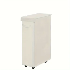 1PC Laundry Basket With Wheels And Lid,Closed Laundry Hamper,Suitable For Bedrooms,Bathtubs,Laundry,Dormitories