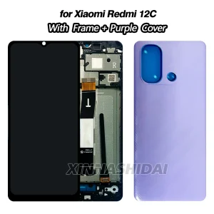 100% Tested LCD For Xiaomi Redmi 12C LCD Touch Screen Digitizer Assembly Replacement Part For For Xiaomi Redmi 12C Display