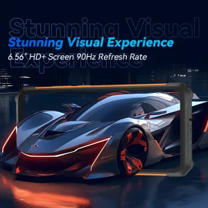 Cubot KingKong ES Ultra-thin Rugged Android Smartphone, 16GB RAM(6GB+10GB), 128GB ROM, 6.56" 90Hz Screen, 48MP Camera, 4G Phone