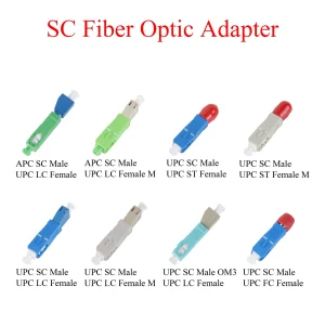 1Pcs Fiber Optic Adapter APC/UPC SC Male to UPC FC/LC/SC/ST Female Single-mode Multimode MO3 Optical Converter Hybrid Connector