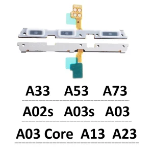 Phone New On Off Power Volume Button Key Flex Cable For Samsung Galaxy A03 Core A03s A02s A13 A23 A33 A53 A73 4G 5G