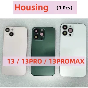 Housing For iPhone 13 13PRO 13 PROMAX Battery Cover+Middle Frame Chassis+with Side Buttons+SIM Tray+ 13 PRO Back Cover Housing