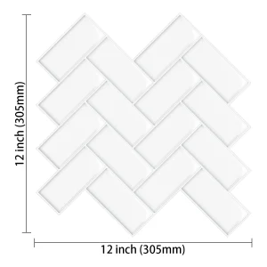 10pcs 3D Imitation Tile Self-Adhesive Wall Stickers Peel And Stick Wall Tiles Heat-resistant And Waterproof Wallpaper Home Decor