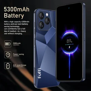 Global Vision I16 Pro Smartphone 5G Android 5300mAH 12GB RAM 512G ROM 6.56Inch 1080x2640HD 24+48MP MTK10 4G Network Mobile Phone