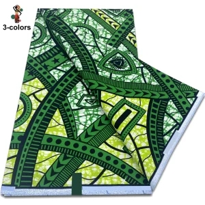 2025 Guaranteed Veritable Original African Wax Print Fabric Real Nigerian 100% Cotton Ankara Wax Fabric Soft Pagne Spuer Batik