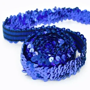 2/5/10Meters Meetee 30mm Sequin Lace Ribbon Stretch Fabric Laces Trim for Clothes Elastic Band DIY Sewing Decoration Accessories