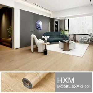 3D Wood Grain Floor Wallpaper Self-adhesive waterproof Wall Sticker Living Room Kitchen toilet metope Home Decor Floor Sticker