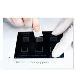 QIANLI MEGA-IDEA  iShuriken T0.2mm Ultra Thin Tin Scraper Flat Oblique Mouth Mobile Phone Repair Glue Removal Blade Hand Tools