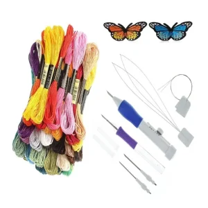 Magic DIY Hand Embroidery Pen Patch Knitting Sewing Tool Kit Punch Needle embroidery thread embroidery threads mulina hilos