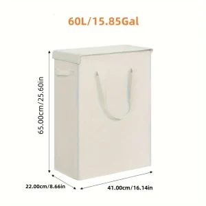 1PC Laundry Basket With Wheels And Lid,Closed Laundry Hamper,Suitable For Bedrooms,Bathtubs,Laundry,Dormitories