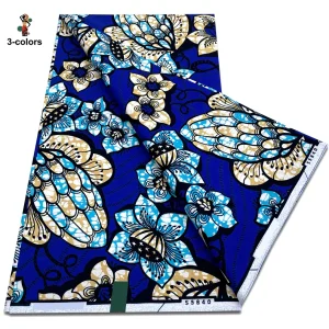 2025 Guaranteed Veritable Original African Wax Print Fabric Real Nigerian 100% Cotton Ankara Wax Fabric Soft Pagne Spuer Batik
