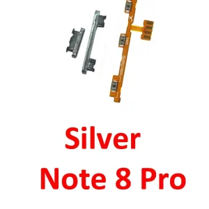 For Xiaomi Redmi Note 8 Pro Phone New Power Volume Button On Off Up Down Key Internal Flex Cable Part For Redmi Note 8 Pro