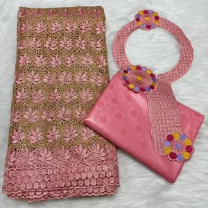 Sky Blue 2.5+2.5 Yards Swiss Voile Lace Fabric With Embroidered African Bazin Riche Fabric For Women Sewing Clothing Lace Fabric