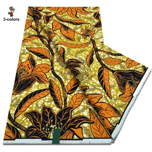 2025 Guaranteed Veritable Original African Wax Print Fabric Real Nigerian 100% Cotton Ankara Wax Fabric Soft Pagne Spuer Batik