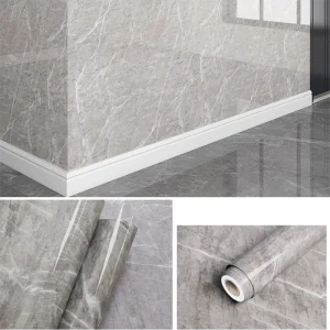 Decorative waterproof moisture-proof oil resistant self-adhesive wallpaper ceramic tile wall sticker 40cm marble countertop