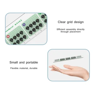 RELIFE RL-091 Magnetic Absorption Screws Storage Pad for Mobile Phone Repair Dual-use Measuring Ruler Screws Collection Mat