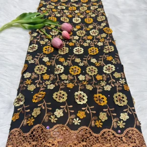 Nigerian Swiss Voile Lace Fabric with 3D Flower Applique And Stones Super Quality African Wedding Dress Lace 2026