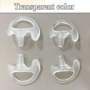 3-Pair Silicone Earbud for Universal Walkie Talkie Radio Air Acoustic Coil Tube Earpiece Headphone Earmold White Black S M LSize