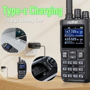 Radtel RT-900 8W 512 Channel Full band Ham Radio (No Bluetooth) Walkie Talkie  Air Band Two Way Radio Station Aviation NOAA