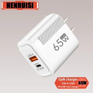 65W GaN USB C Charger Fast Charging Wall Charger For iPhone 15 14 Pro Max Xiaomi Samsung PD Type C Phone Adapter EU/US Plug