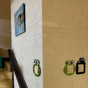 5-15pcs 35cm x 35cm 3D Self-adhesive Solid Color Wall Sticker Waterproof DIY Living room  Background Brick Pattern Home Decor ﻿