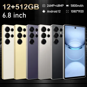 FUFFI-S25 Pro Smartphone 5G Android 12,6.8 inch Screen,12+512GB,24+48MP Mobile phone 5800mAh Google Play Store,CellPhone