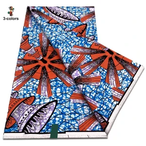 2025 Guaranteed Veritable Original African Wax Print Fabric Real Nigerian 100% Cotton Ankara Wax Fabric Soft Pagne Spuer Batik
